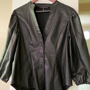 WHBM Coated Denim Shirt